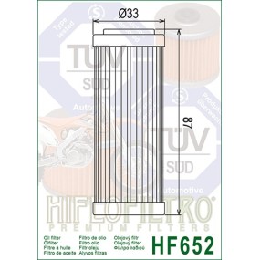 Filtro de aceite HF652