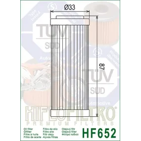 Filtro de aceite HF652