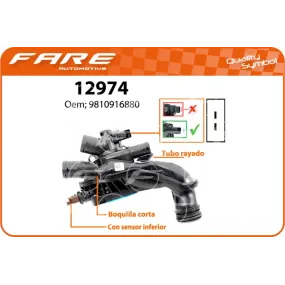 TAPA TERMOSTATO CITROEN C3/C4/DS3 - FARE 12974