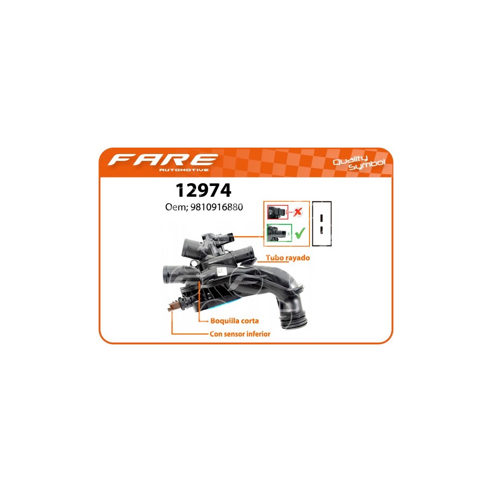TAPA TERMOSTATO CITROEN C3/C4/DS3 - FARE 12974