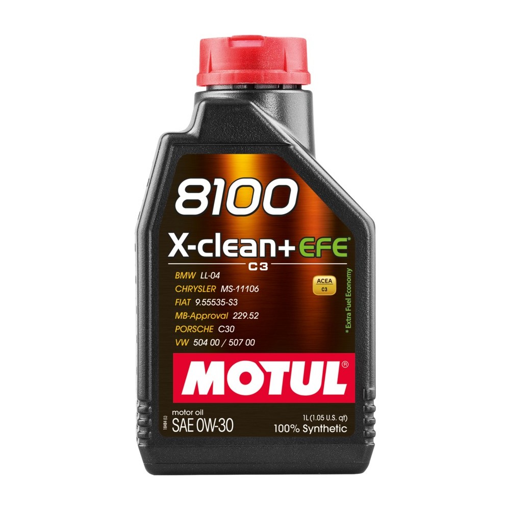 Motul 8100 X-Clean + EFE 0w30