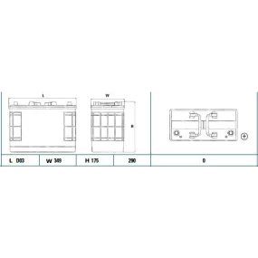TUDOR - TG1250 - Batería de arranque - StartPRO