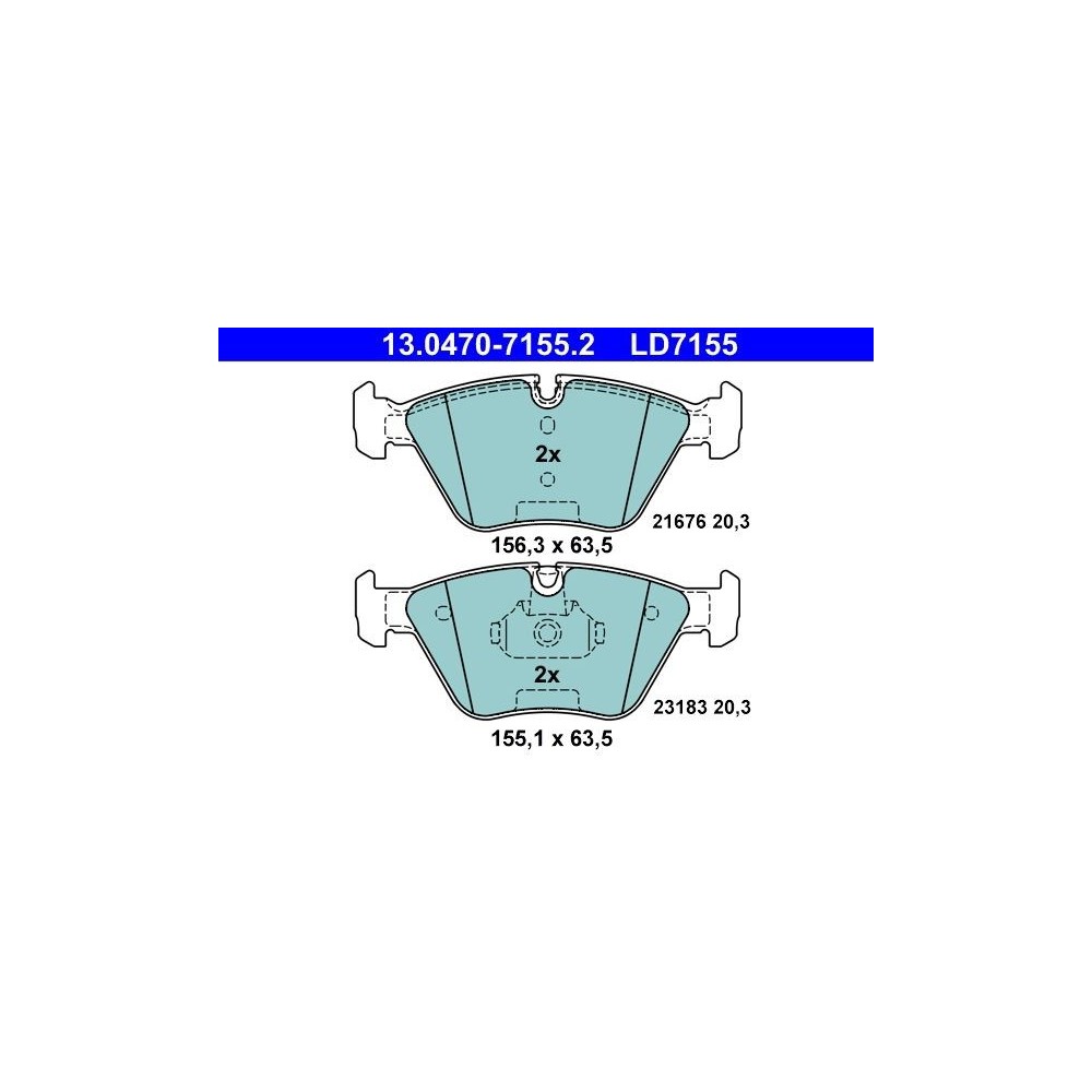 Pastillas Ate Ceramic LD7155