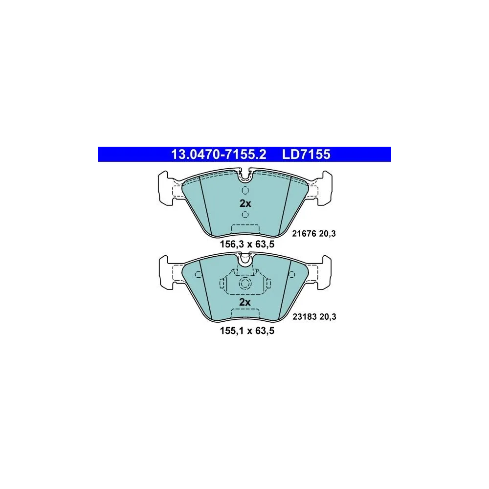 Pastillas Ate Ceramic LD7155