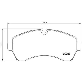 PASTILLA DE FRENO TURISMO BREMBO P50059