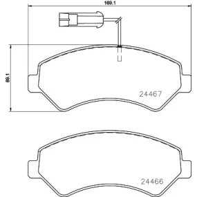 Pastillas de Freno Brembo P23161