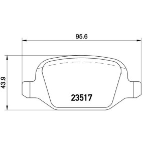 Juego de pastillas de freno BREMBO - P 23 065 TS