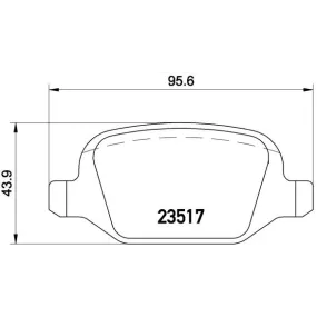 Juego de pastillas de freno BREMBO - P 23 065 - LIQUIDACION CAJA ROTA