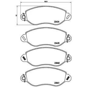 Pastillas Brembo P 24 053 Todoparatucoche