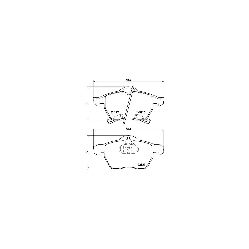 BREMBO - P 59 048 - Juego de pastillas de freno - PASTILLAS DE FRENO CON LADO DE INSTALACIÓN  - LIQUIDACION CAJA ROTA