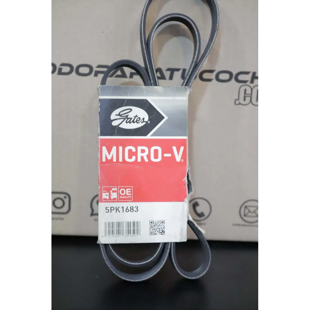 GATES - 5PK1683 - Correa trapecial poli V - Micro-V® - LIQUIDACIÓN CAJA ROTA