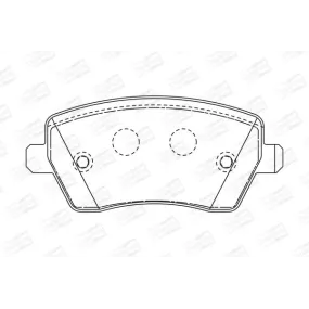 Juego pastillas  freno Champion 573125CH