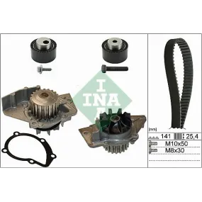 INA - 530 0111 30 - Bomba de agua + kit correa distribución
