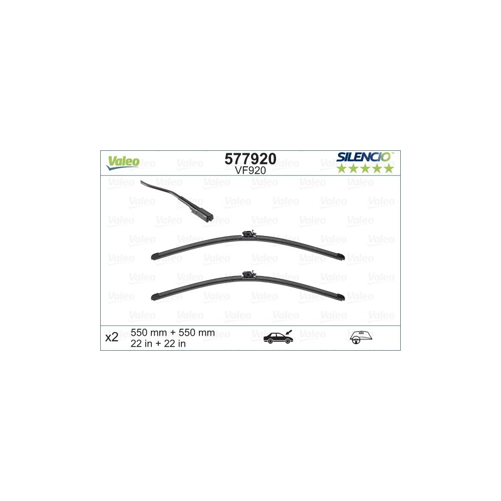 Escobillas Valeo VF920 - LIQUIDACIÓN CAJA ROTA