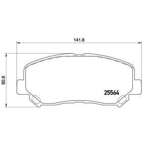 Juego de pastillas de freno BREMBO - P49045