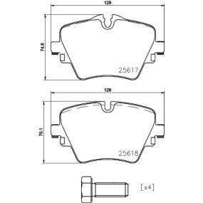 Pastillas de Freno Brembo P06093