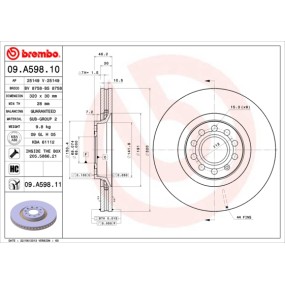 Juego de discos Brembo 09.7628.14