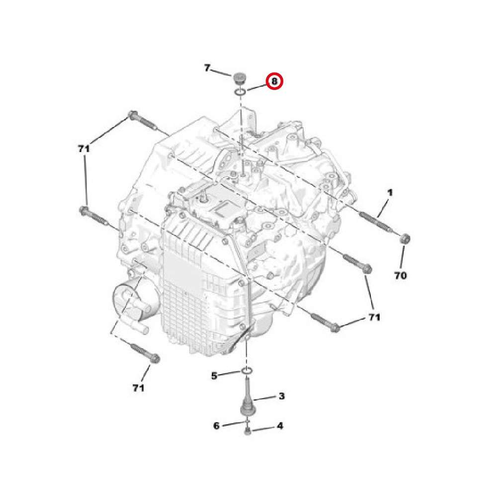 98 246 074 80 Junta de Tapon CV OEM Original