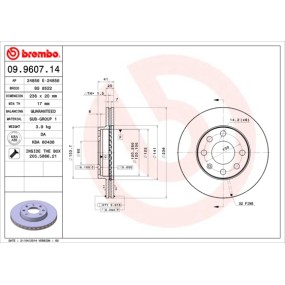 Juego de discos Brembo 09.7628.14