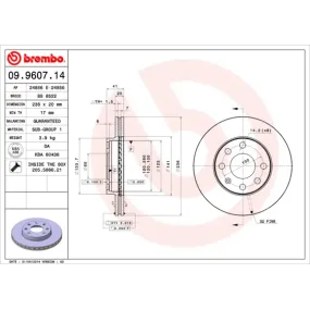 Juego de discos Brembo 09.7628.14