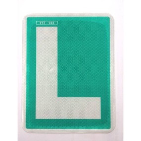 Placa "L" novel homologación V-13 Adhesiva