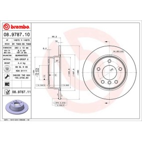 Disco de freno Brembo 08.9787.10