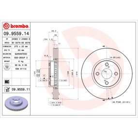 Disco de freno Brembo...