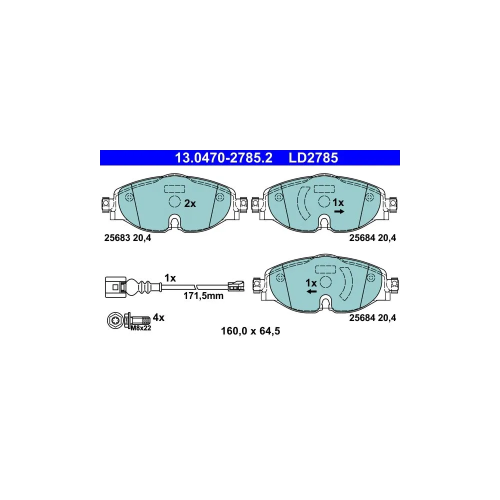 Pastillas Ate Ceramic LD2785