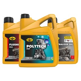 Pack Kroon-Oil Poly Tech MSP 5w40 C3 + Tratamiento de limpieza de Aceite