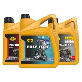 Pack Kroon-Oil Poly Tech 5w40 A3/B4 + Tratamiento de limpieza de Aceite