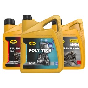 Pack Kroon-Oil Poly Tech 5W30 C2/C3 + Tratamiento de limpieza de Aceite