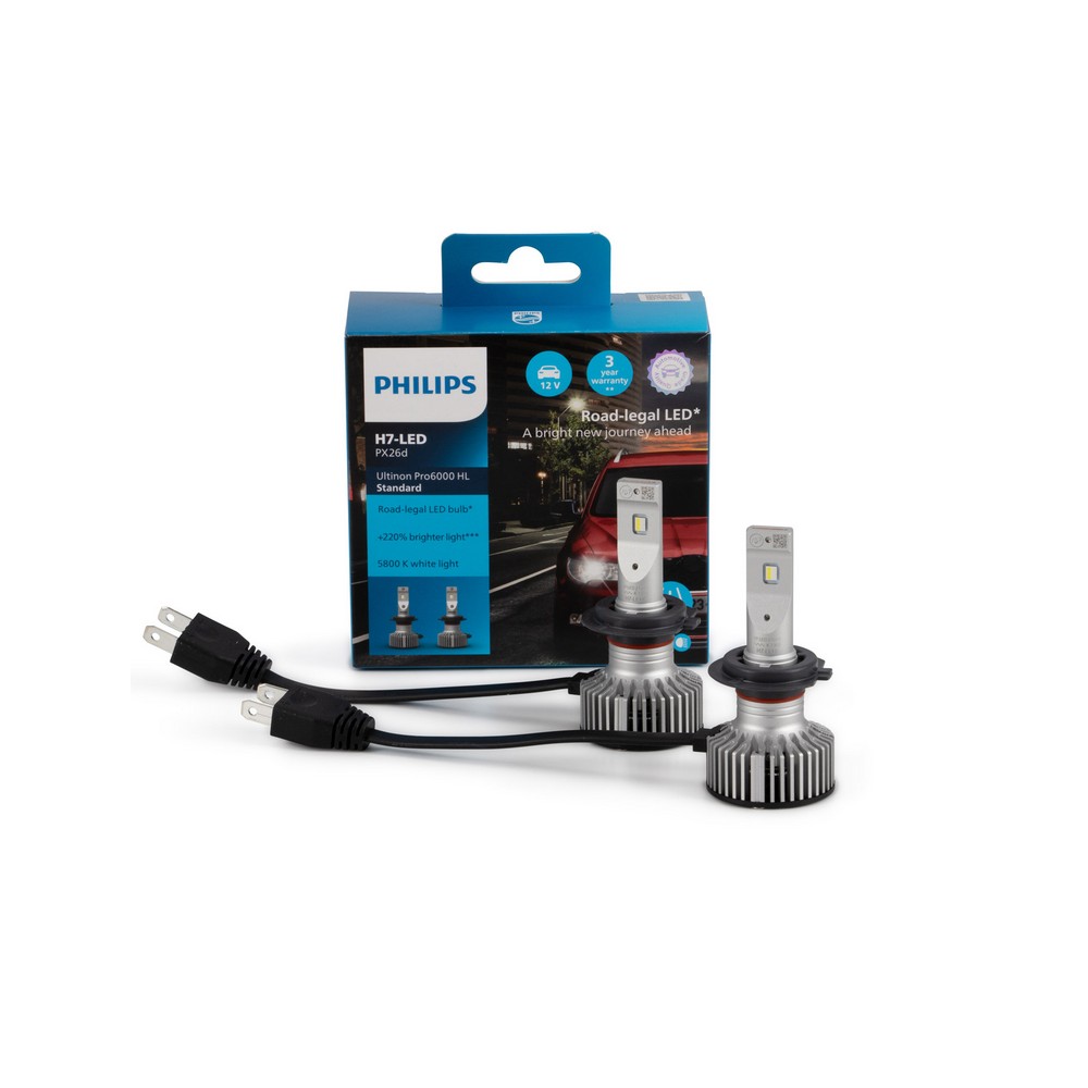 Set Philips H7 Led Ultinon Pro6000 HL