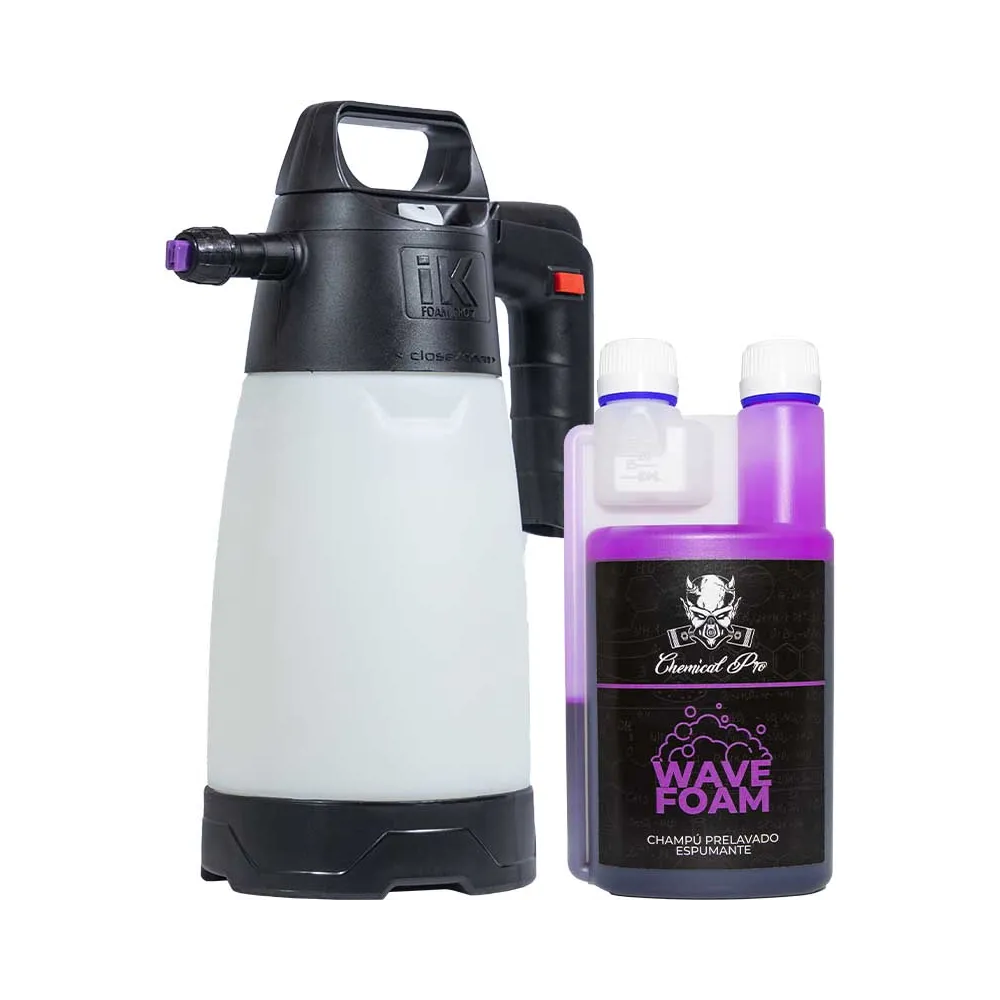 Pack pistola foam + Chemical Pro Wave Foam