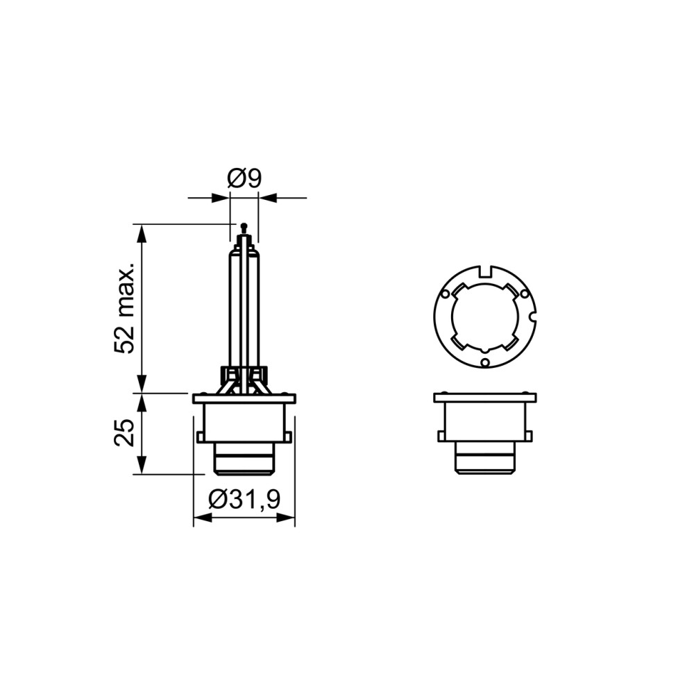 Lampara Bosch D4S 35W P32D XENON E4 0A8