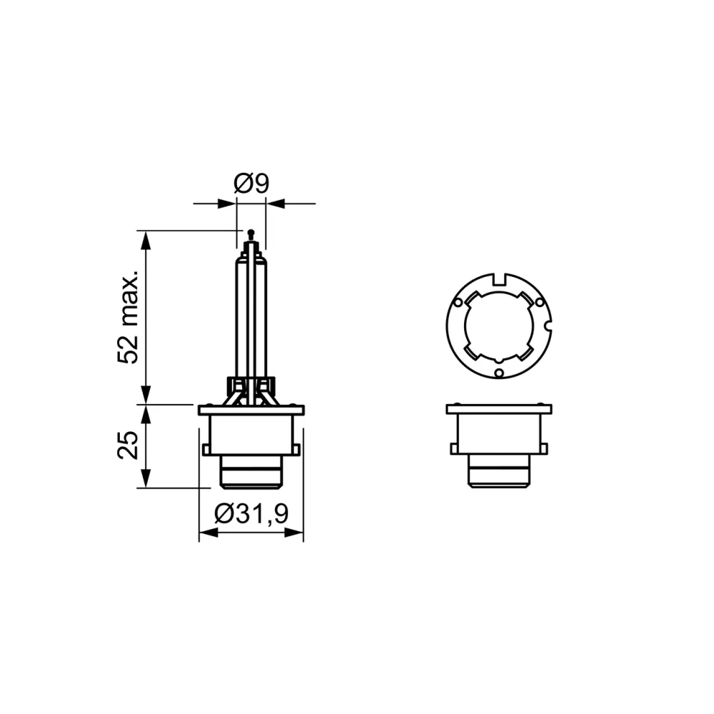 Lampara Bosch D4S 35W P32D XENON E4 0A8