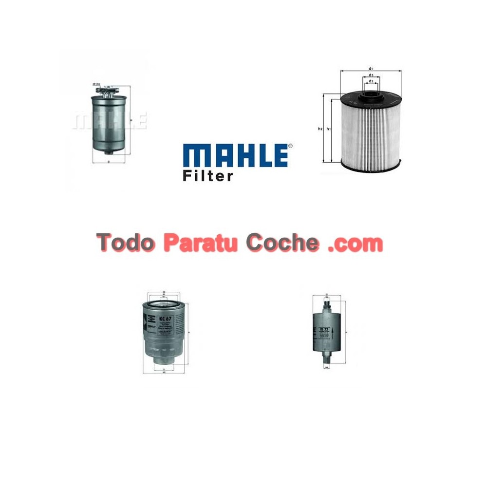Filtros de Combustible Mahle KL 176/6D