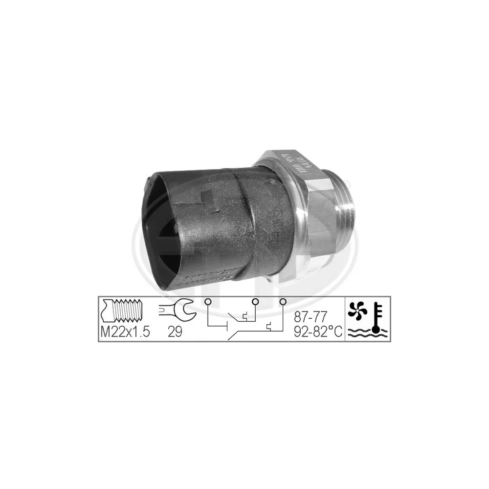 Interruptor de temperatura, ventilador del radiador ERA 330283