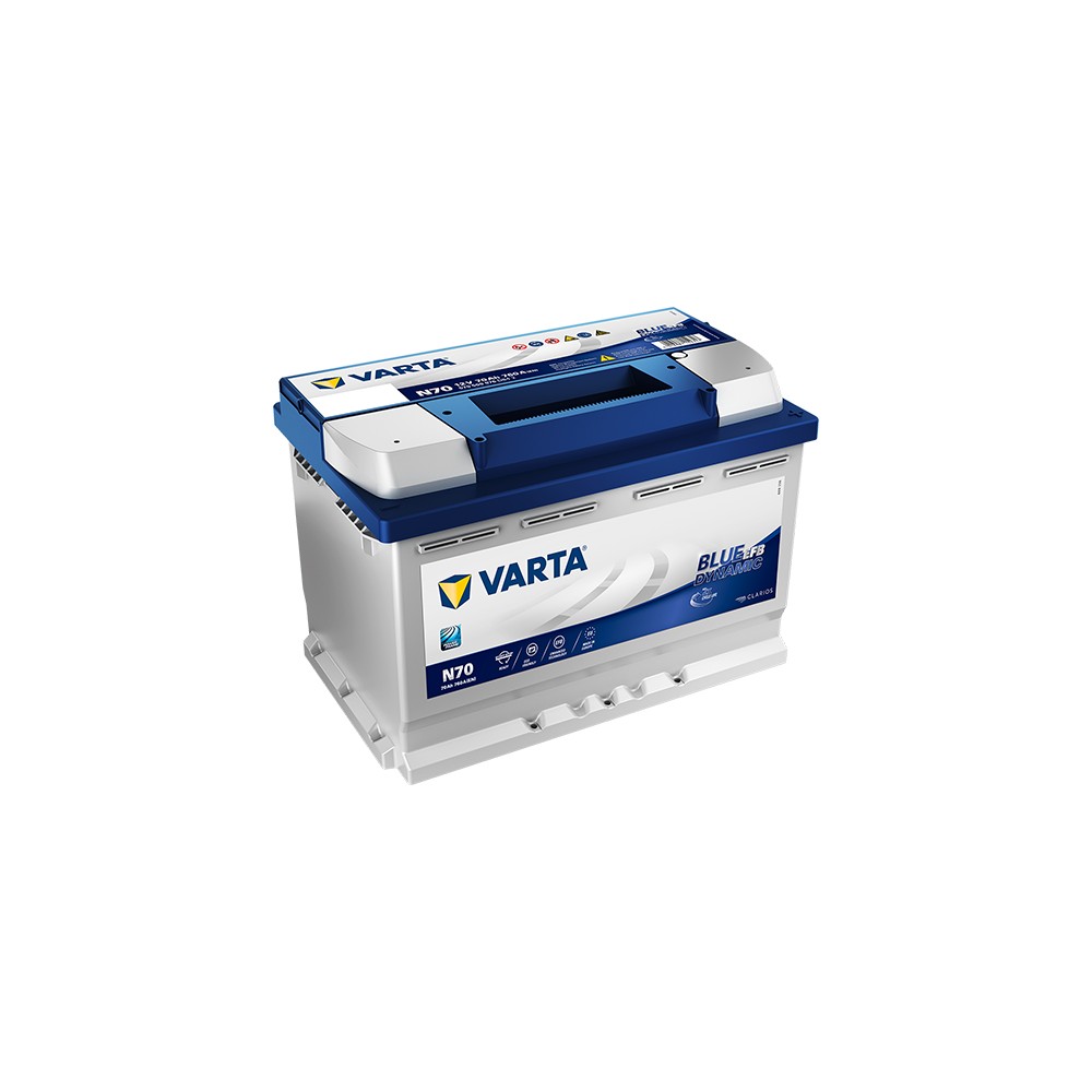 Batería Varta 70Ah 760A 12V N70 EFB