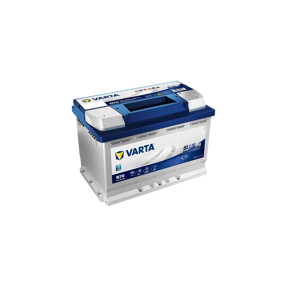 Batería Varta 70Ah 760A 12V N70 EFB