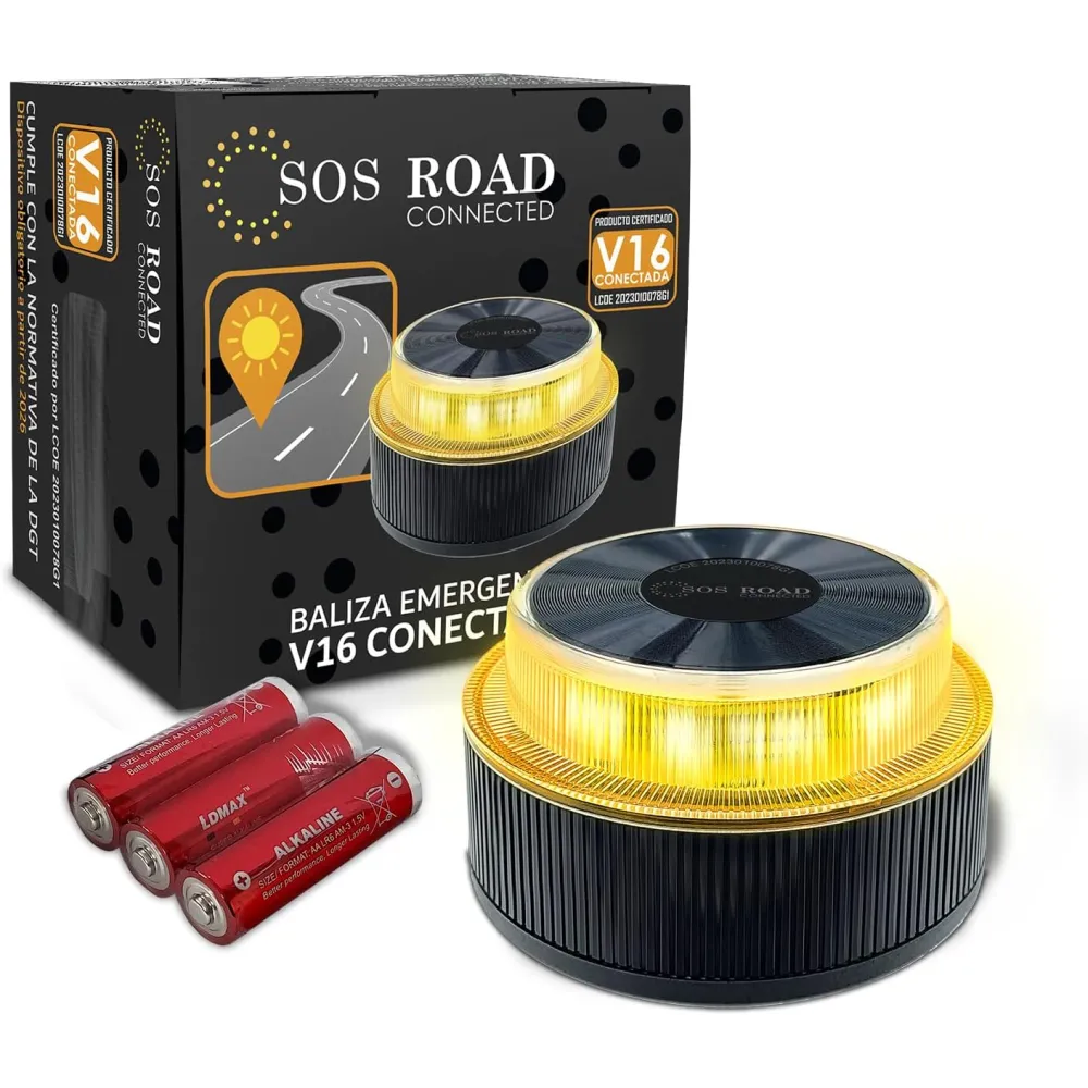 Baliza V16 conectada a la DGT SOS Road