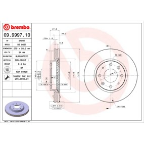Disco BREMBO 09.9997.10