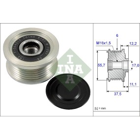 Rueda libre alternador INA - 535 0226 10