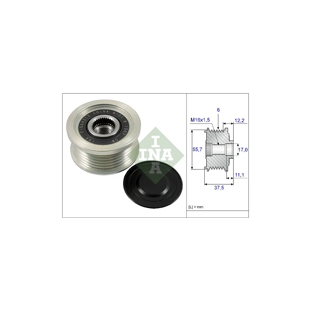 Rueda libre alternador INA - 535 0226 10