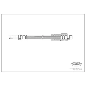 Tubo flexible de frenos CORTECO - 19031664