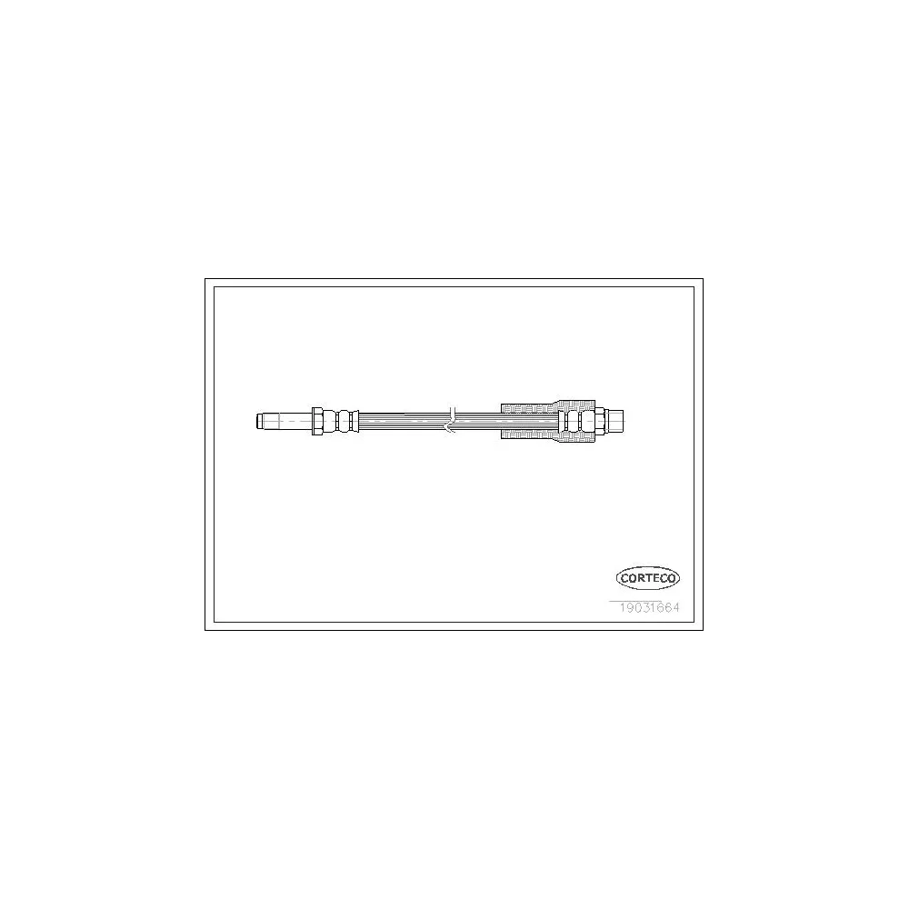 Tubo flexible de frenos CORTECO - 19031664