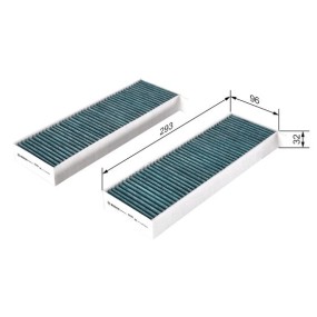 Filtro, aire habitáculo BOSCH -  0 986 628 510 (descatalogado)