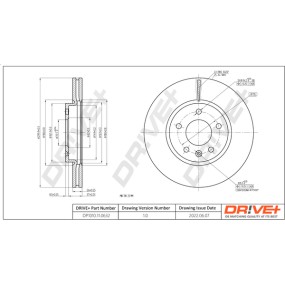 Drive+ Disco de freno DP1010.11.0632