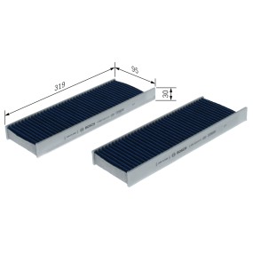 Filtro, aire habitáculo BOSCH -  0 986 628 610