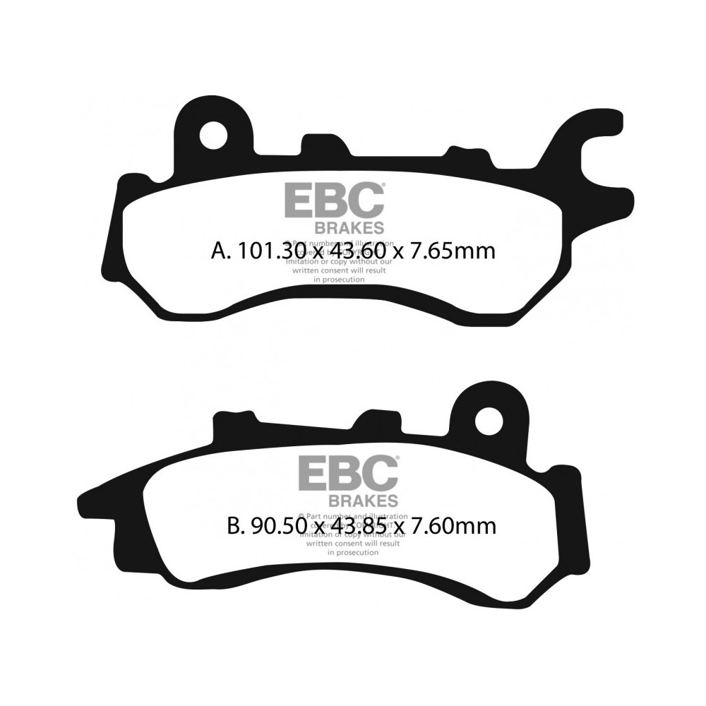 Pastillas moto EBC Brakes FA716