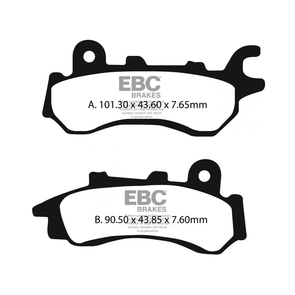 Pastillas moto EBC Brakes FA716
